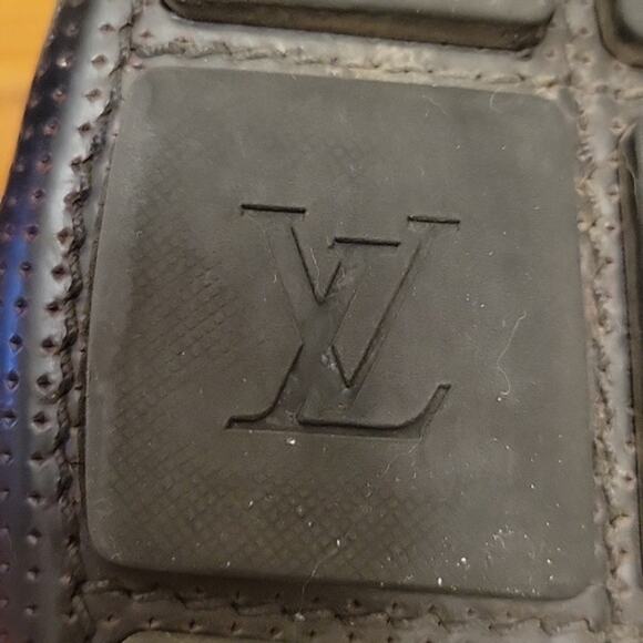Louis Vuitton Black Luxury Designer Perforated Leather Driving Loafers -9 to 9.5 - Picture 8 of 12